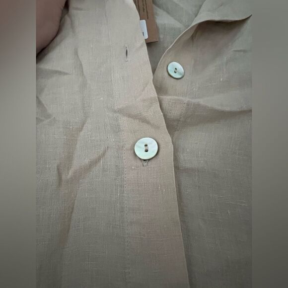 THE SIMPLE FOLK Relaxed-Fit Linen Pajama Shirt - Picture 4 of 6